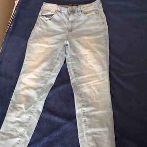 High Waist Blue Jeans